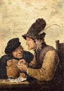 David Teniers the Younger Two Drunkards oil painting artist
